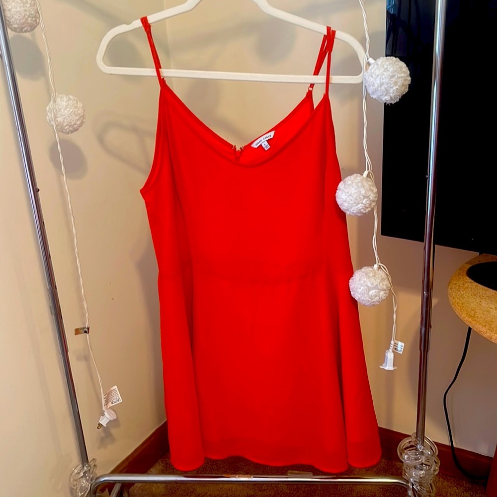 Naked zebra red dress